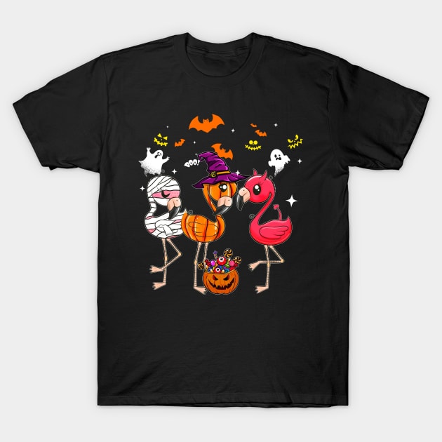 flamingo style halloween shirt T-Shirt by juliawaltershaxw205